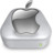 Drive Apple gray metal Icon